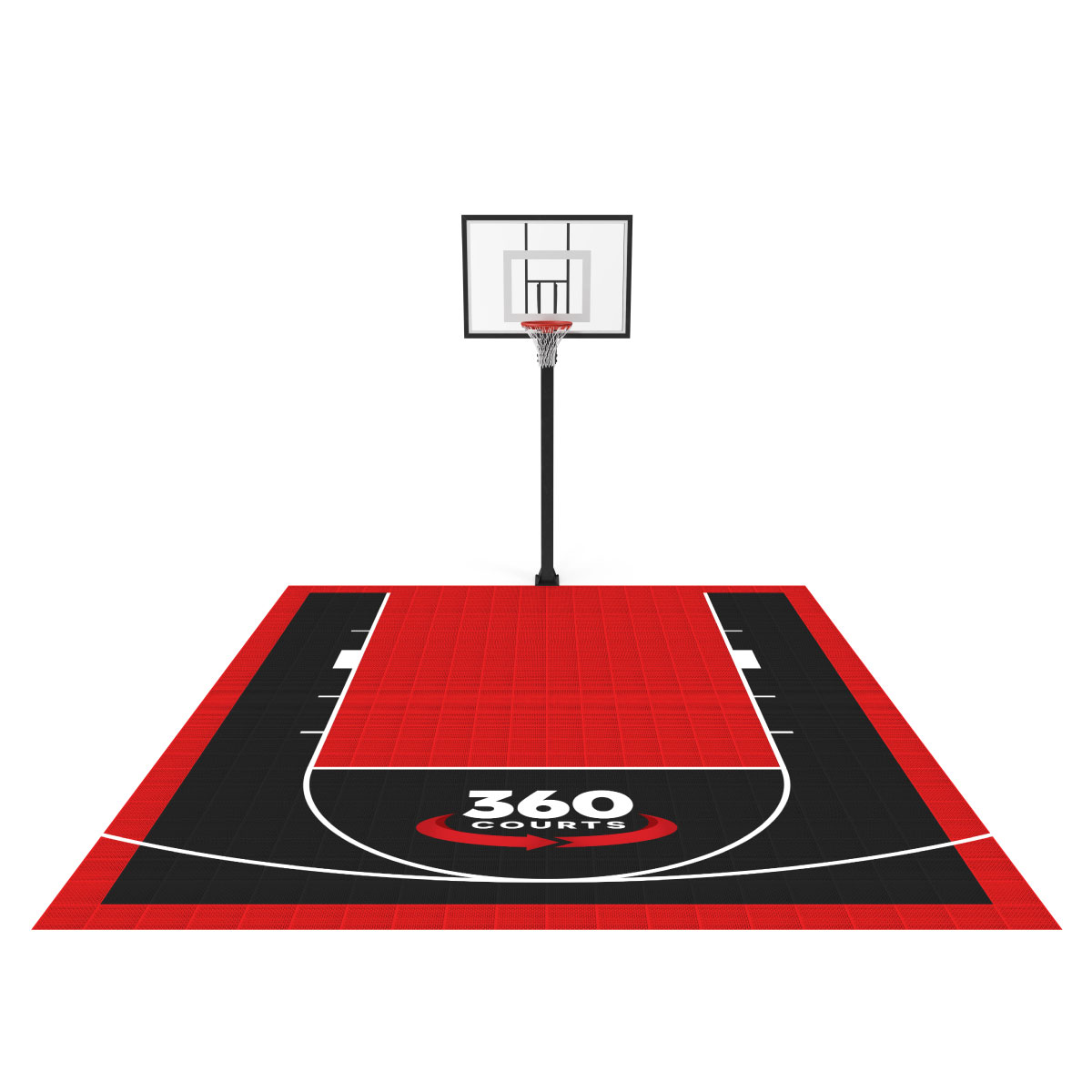 basketball half  court dimensions